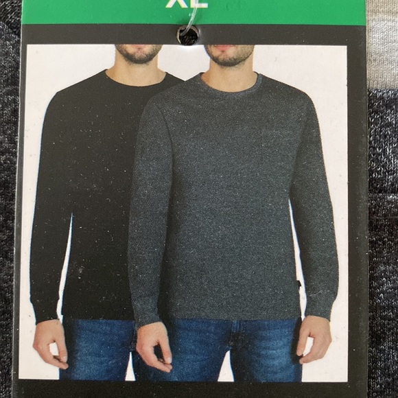 Lee Premium Select Set of 2 Black/Charcoal Lg Sl Stretch Pocket Tee Men's XL NWT - Picture 1 of 5